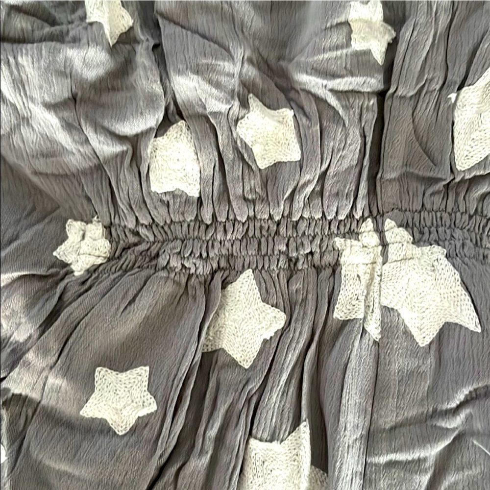 Vici Beyond the Sea Embroidered Star Adorable Kimono Short Romper- Small- NWT - Picture 9 of 10